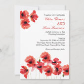 ポピーフラワーズ結婚式招待状 招待状 (正面)