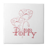 ポピーフラワーズ タイル (正面)