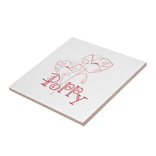 ポピーフラワーズ タイル (側面)