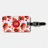 ポピーフラワーラゲージタグ ラゲッジタグ (正面横)