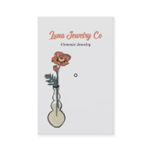 ポピーフローラジュエリーオンライトグレーピン