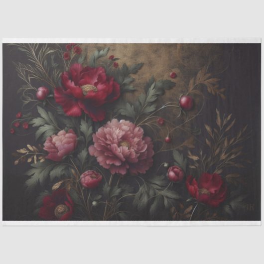 ポピーフローラデクページティッシュペーパー 薄葉紙 (正面)