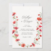 ポピーフローラフレーム春花結婚植物園 招待状 (正面)
