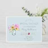 ポピーフローラブライダルシャワー束 招待状 (スタンド正面)