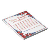 ポピーフローラベイビーシャワータイムカプセル ノートパッド (アングル)