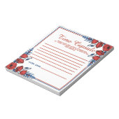 ポピーフローラベイビーシャワータイムカプセル ノートパッド (回転)