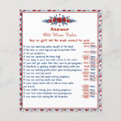 ポピーフローラ赤ちゃんシャワー旧妻物語ゲーム (裏面)