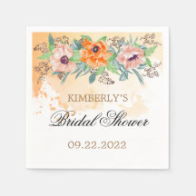 ポピーブライダルシャワーナプキン