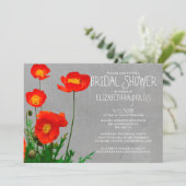 ポピーブライダルシャワー招待状 招待状 (スタンド正面)