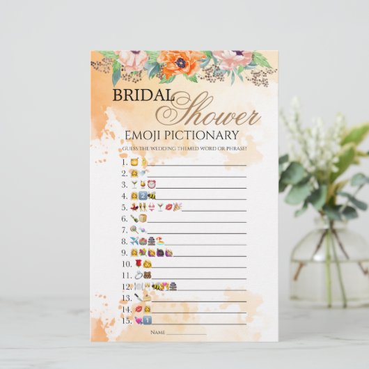 ポピーブライダルシャワー絵文字ゲーム (スタンド正面)