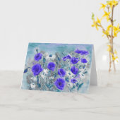 'ポピーブルー'カード カード (黄色い花)