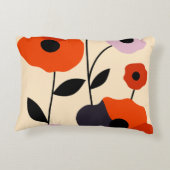 ポピーミニマル開花 アクセントクッション (裏面)