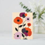 ポピーミニマル開花 シーズンポストカード (スタンド正面)