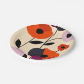 ポピーミニマル開花 ペーパープレート (アングル)