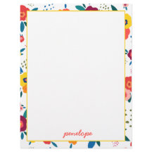 ポピーモダンフローラルパターンコーラルスクリプト名