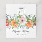 ポピーモノグラムのの花 プレイスカード (外部開封)