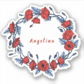 ポピーリースフローラ シール (正面)