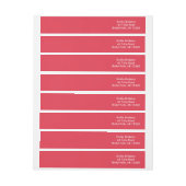 ポピーレッドアップスケールモノクロ ラップアラウンドラベル (シート)