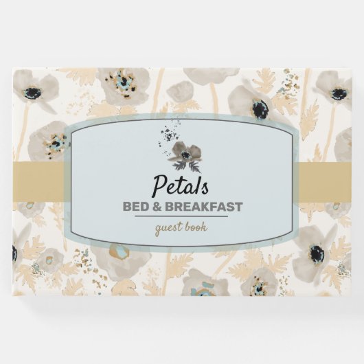 ポピーレンタルゲストブックウォーターカラーパターン ゲストブック (正面)