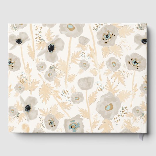 ポピーレンタルゲストブックウォーターカラーパターン ゲストブック (裏面)