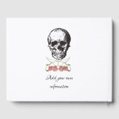 ポピー付きのドクロ ゲストブック (裏面)