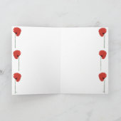 ポピー付きグリーティングカード カード (内部)