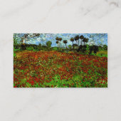 ポピー付きフィールド(F636)ヴァンゴッホファインアート 名刺 (裏面)