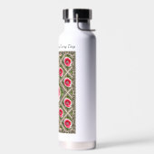 ポピー付き絶縁水ボ赤と白トル ウォーターボトル (左面)