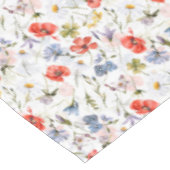 ポピー付きWIldflower Meadow テーブルクロス (アングル)