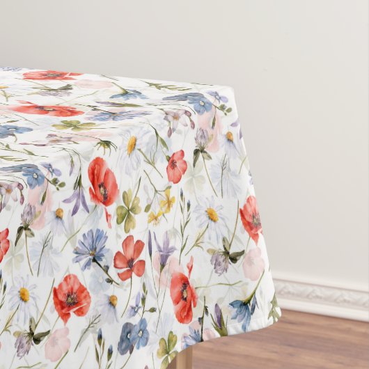 ポピー付きWIldflower Meadow テーブルクロス (インサイチュ)