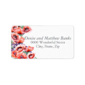 ポピー住所 シール (正面)