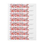 ポピー住所 シール ラップアラウンドラベル (シート)