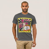 ポピー俺は馬乗素晴らしりだ！漫画スタイルTシャツ Tシャツ (正面フル)