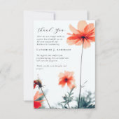 ポピー写真悔やみや弔慰葬儀記念館 サンキューカード (正面)