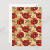 ポピー千代紙 ポストカード (正面/裏面)