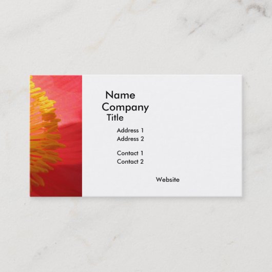 ポピー名刺 名刺 (正面)