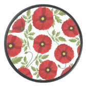 ポピー咲く楽しい夏の花 アイスホッケーパック (正面)