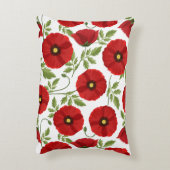 ポピー咲く楽しい夏の花 アクセントクッション (裏面(縦))