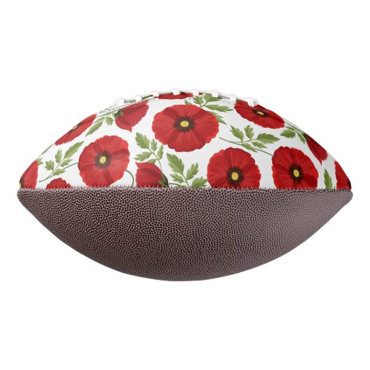 ポピー咲く楽しい夏の花 アメリカンフットボール (回転90)