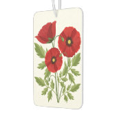 ポピー咲く楽しい夏の花 カーエアーフレッシュナー (左)