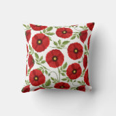 ポピー咲く楽しい夏の花 クッション (裏面)