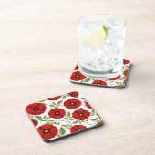 ポピー咲く楽しい夏の花 コースター (右側)