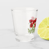 ポピー咲く楽しい夏の花 ショットグラス (左)