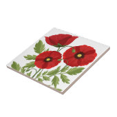 ポピー咲く楽しい夏の花 タイル (側面)