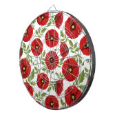 ポピー咲く楽しい夏の花 ダーツボード (正面右)