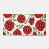 ポピー咲く楽しい夏の花 デスクマット (正面)