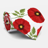 ポピー咲く楽しい夏の花 ネクタイ (ロール)