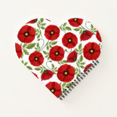 ポピー咲く楽しい夏の花 ノートブック (裏面)