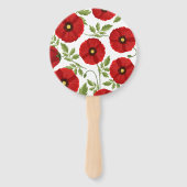 ポピー咲く楽しい夏の花 ハンドファン (裏面)