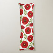 ポピー咲く楽しい夏の花 ボディピロー (裏面 (縦))